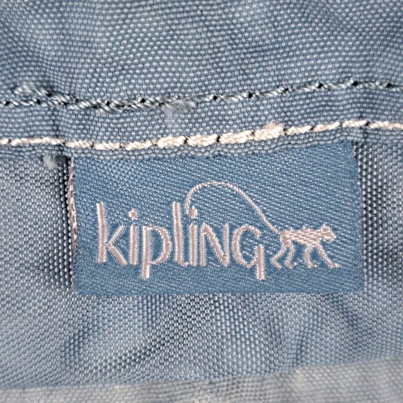 Kipling Rare Vintage Backpack Rucksack Blue bag - Authentic - Gently Used - Picture 9 of 15